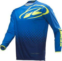 Maillot Manches Longues Kenny Factory Bleu / Jaune Fluo