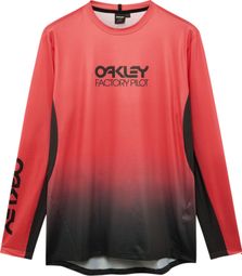 Oakley Maven Coast heren-shirt met lange mouwen, zwart/oranje