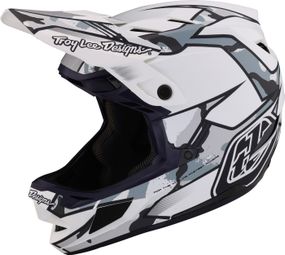 Troy Lee Designs D4 Composite Mips Matrix Camo White Full Face Helm