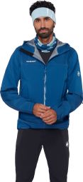 Mammut Ducan Guide Hooded waterdichte jas voor heren, blauw