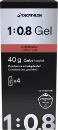 Geles energéticos Decathlon Nutrition 1:08 Proline Cola 4 x 60 g