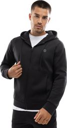 Sweat à capuche fitness zippé homme Intrepid Noir