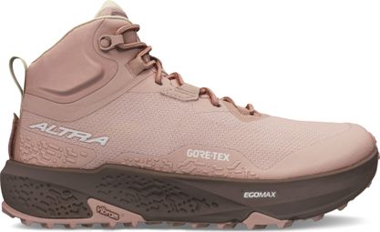 Zapatillas de senderismo Altra Timp 6 Mid GTX beige para mujer