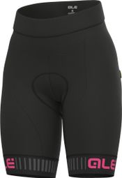 Damen Trägerlose <p>Radhose</p>Alé Traguardo Schwarz/Pink Fluo