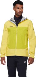 Mammut Crag Hooded waterdichte jas voor heren, geel