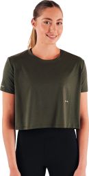 Running Circle Smooth Operator Khaki Crop Top