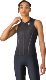 Castelli Anima Flow mouwloos shirt zwart/wit voor dames