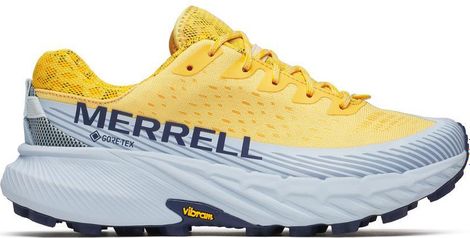 Merrell Agility Peak 5 Gore-Tex Trailrunning-Schuhe Gelb/Blau Damen