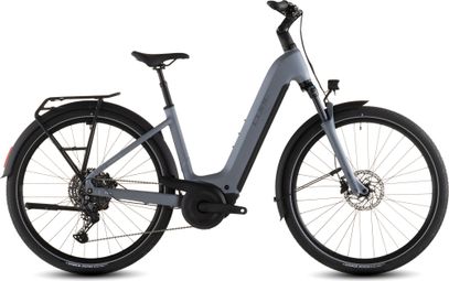 VTC Électrique Cube Touring Hybrid Pro 800 Easy Entry Shimano Cues 11V 800 Wh 700 mm Gris Pearl 2026