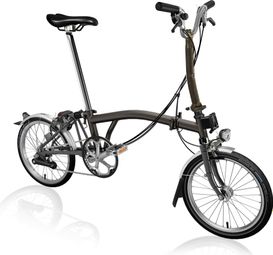 Vélo Pliant Brompton C-Line Explore Guidon Medium  Black Lacquer