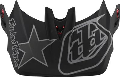 Visière de Rechange pour Casque Troy Lee Designs D4 Freedom 2.0 Noir/Rouge