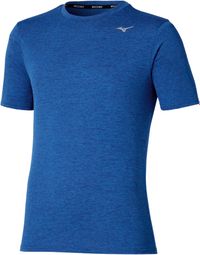 Herenblauwe Mizuno Core Impulse trui met korte mouwen