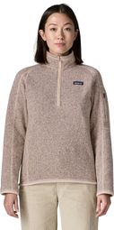 Polaire Patagonia Better Sweater 1/4 Zip Rose Femme