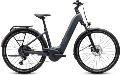 VTC Électrique Cube Touring Hybrid One 600 Easy Entry Shimano Cues 11V 600 Wh Bosch 75 Nm 700 mm Gris Cool 2027
