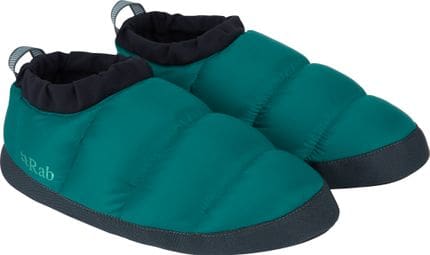 Daunen-Biwakschuhe Down Hut Blau Unisex