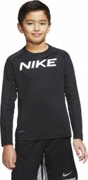 Nike Pro Kids Long Sleeve Jersey Black