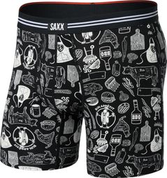 Saxx Vibe Xtra Soft Comfort Boxershort met open kruis, zwart, heren