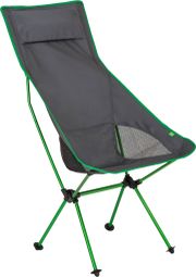 Highlander Ayr Rest Folding Chair, Gray/Green
