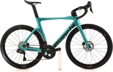 Produit reconditionné · Bianchi Oltre Comp Di2 12V · Vert / Vélo de route | Très bon état