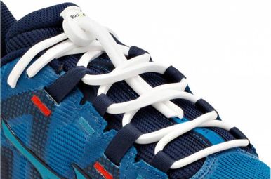 Lacets Ronds Elastiques Pour Chaussure De Randonnée Silicone - blanc
