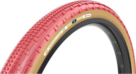 Pneu Gravel Panaracer GravelKing SK 700 mm Tubeless Ready Souple ZSG Gravel Compound BeadLock TuffTex Rose Sakura Flancs Beiges