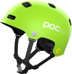 Poc Pocito Crane Mips Green-Yellow Fluorescent Helmet