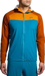Veste Imperméable Brooks High Point Trail Waterproof Bleu Marron