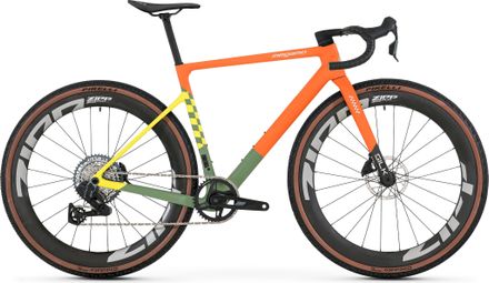 Gravelfiets Megamo Silk 02 Sram Rival XPLR AXS 13V 700 mm Oranje/Groen/Geel 2026