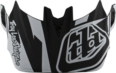 TROY LEE DESIGNS D4 VISOR SLASH BLACK WHITE