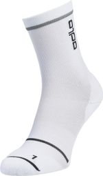 Chaussettes Odlo Micro Crew Ceramicool Reflective Blanc