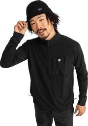 Pull polaire randonnée homme Platte Noir