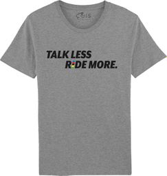 Çois Unisex T-shirt - Talk Less Ride More - Grijs