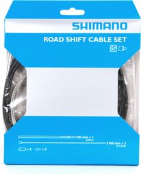 SHIMANO Jeu Cables et Gaines NOIR SIS40 ROUTE/VTT pour Dérailleurs Noir