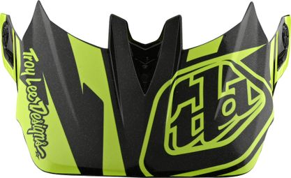TROY LEE DESIGNS D4 VISOR SLASH BLACK YELLOW