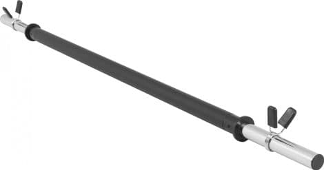 Barre d'aérobic légère 130cm x 30mm avec embouts chromés