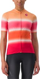 Maillot Manches Courtes Femme Castelli Dolce Orange/Rose