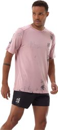 Compressport Performance Eat My Dust! Kurzarm-Trikot für Herren, rosa