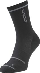 Odlo Micro Crew Ceramicool Reflective Socks Schwarz