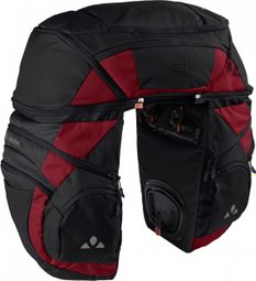 Sacoche de porte-bagage triple Vaude Karakorum Pro Noir/Carmine