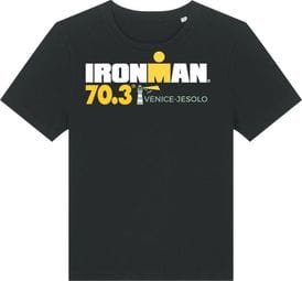 Dames Ironman 70.3 Venetië-Jesolo Zwart Korte Mouw T-Shirt