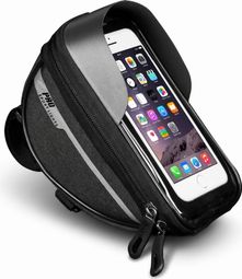 Sac De Guidon Amovible Vélo Avec Support Pour Téléphone Noir