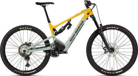 Rocky Mountain Altitude Powerplay Carbon 70 Electric Full Suspension MTB Shimano XT 12S 720Wh 29'' Yellow Green