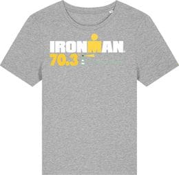 Camiseta gris de manga corta Ironman 70.3 Venecia-Jesolo para mujer