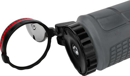 Lot de 2 embouts de cintre vélo avec rétroviseur + avertisseur lumineux – Convex et LED intégrée