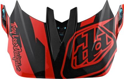 TROY LEE DESIGNS D4 VISOR SLASH ORANGE BLACK