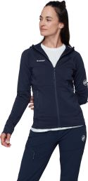 Mammut Taiss Hooded fleece voor dames, blauw