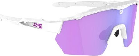 AZR Race RX White/Purple Goggle Set + Clear Screen