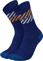 Incylence Merino Light Lanes Sokken Blauw/Oranje