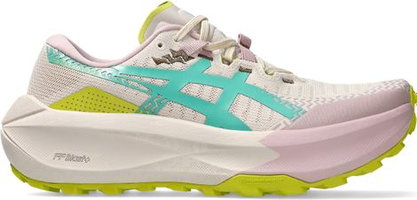 Zapatillas Trail Asics Trabuco Max 5 Beige/Rosa/Verde Mujer
