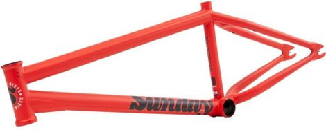 Cadre Sunday Soundwave V3 Matte Fire Engine Red - Taille TopTube - 20 75